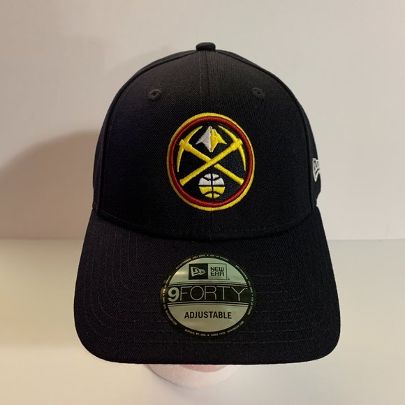 New Era 9FORTY Adjustable Hat The League Denver Nuggets NBA Cap OSFM Navy - Picture 1 of 8
